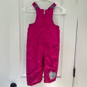 Snow overalls in hot pink size 2t great condition artic quest